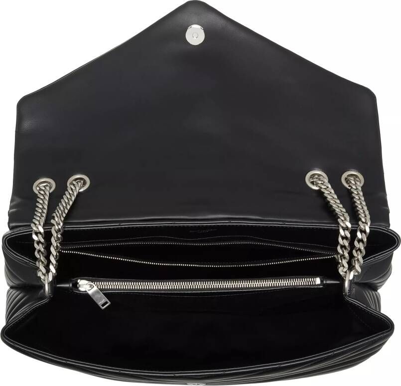 Saint Laurent Crossbody bags Large LouLou Shoulder Bag Matelassé Leather in zwart
