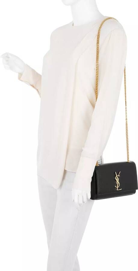 Saint Laurent Crossbody bags Ysl New Small Kate in zwart