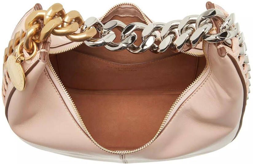 Stella Mccartney Hobo bags Small Frayme Zipit Shoulder Bag in poeder roze