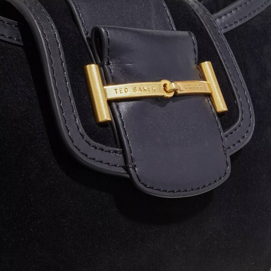 Ted Baker Hobo bags Edalani Suede Equestrian Shoulder Bag in zwart