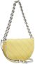 TORY BURCH Hobo bags Mini Fleming Soft Patent Border Crescent in geel - Thumbnail 3