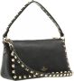 Valentino Garavani Zwarte Leren Tas met Platinum-Finish Studs Black Dames - Thumbnail 3
