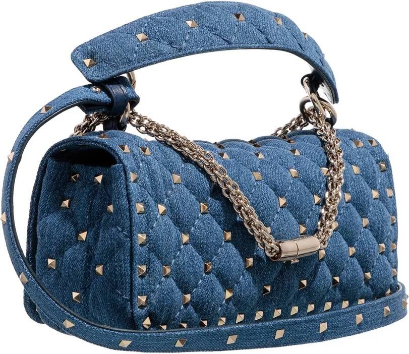 Valentino Garavani Crossbody bags Rockstud Spike Shoulder Bag in blauw