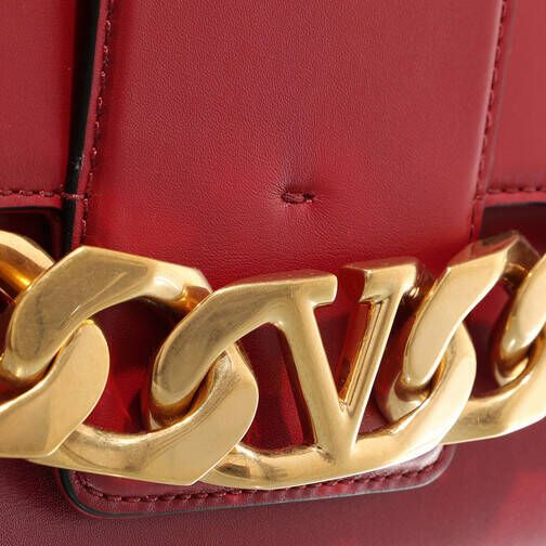 Valentino Garavani Crossbody bags V Logo Chain Shoulder Bag Calfskin in rood