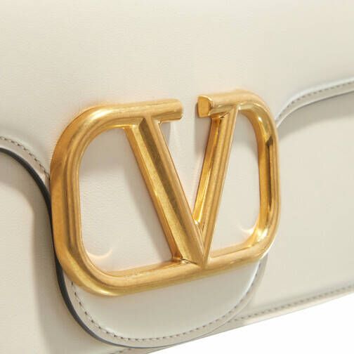 Valentino Garavani Crossbody bags V-Logo Foldover Shoulder Bag in crème