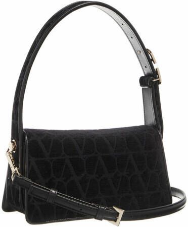 Valentino Garavani Hobo bags La Petite Deuxieme Shoulder Bag Toile Iconographe in zwart