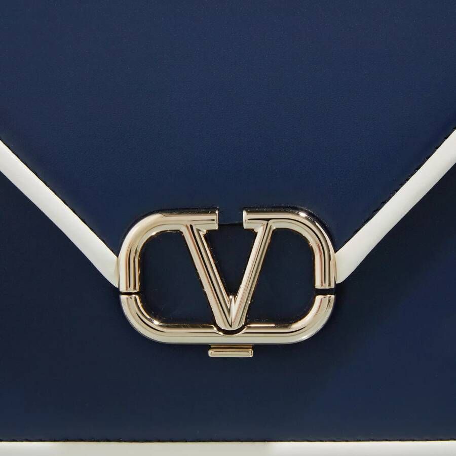 Valentino Garavani Satchels Letter Shoulder Bag Leather in blauw