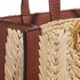 Valentino Garavani Satchels Small V Logo Signature Bag Raffia in beige - Thumbnail 3