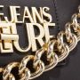 Versace Jeans Couture Zwarte Schoudertas Trendy Stijl Verstelbare schoudertas met afneembare riem Black Dames - Thumbnail 4