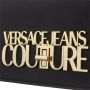 Versace Jeans Couture Zwarte geëmbosseerde schoudertas met gouden details Black Dames - Thumbnail 11