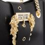 Versace Jeans Couture Zwarte leren schoudertas met gouden details Black Dames - Thumbnail 6