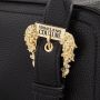 Versace Jeans Couture Leren handtas met iconische gouden gespen Black Dames - Thumbnail 4