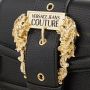 Versace Jeans Couture Zwarte Crossbody Tas met Afneembaar Gouden Ketting Detail Black Dames - Thumbnail 4