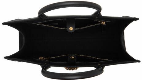 Versace Totes Large Tote In Canvas in black
