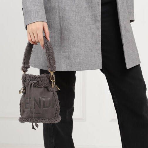 Fendi Bucket bags Mini Mon Tresor Bucket Bag in gray