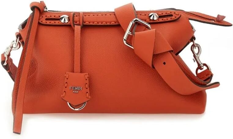 Fendi Crossbody bags By The Way Saddle Bag Medium in rood
