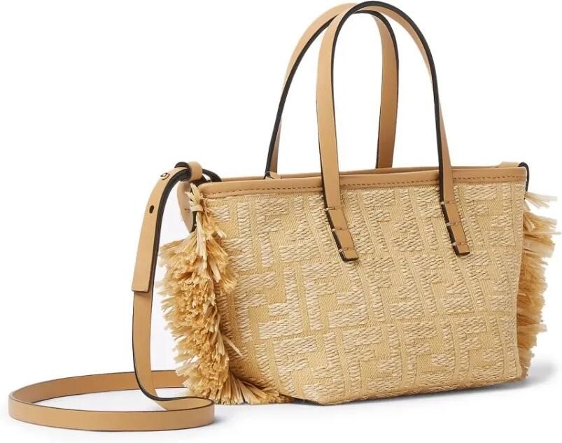 Fendi Crossbody bags Mini "Roll" Bag in beige