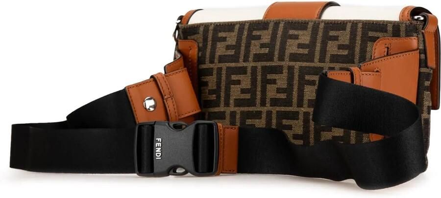 Fendi Hobo bags 2010-2024 Zucca Canvas and Leather Convertible Bag in bruin