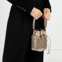 Pinko Puff Schoudertas van Leer-effect Stof Black Dames - Thumbnail 1