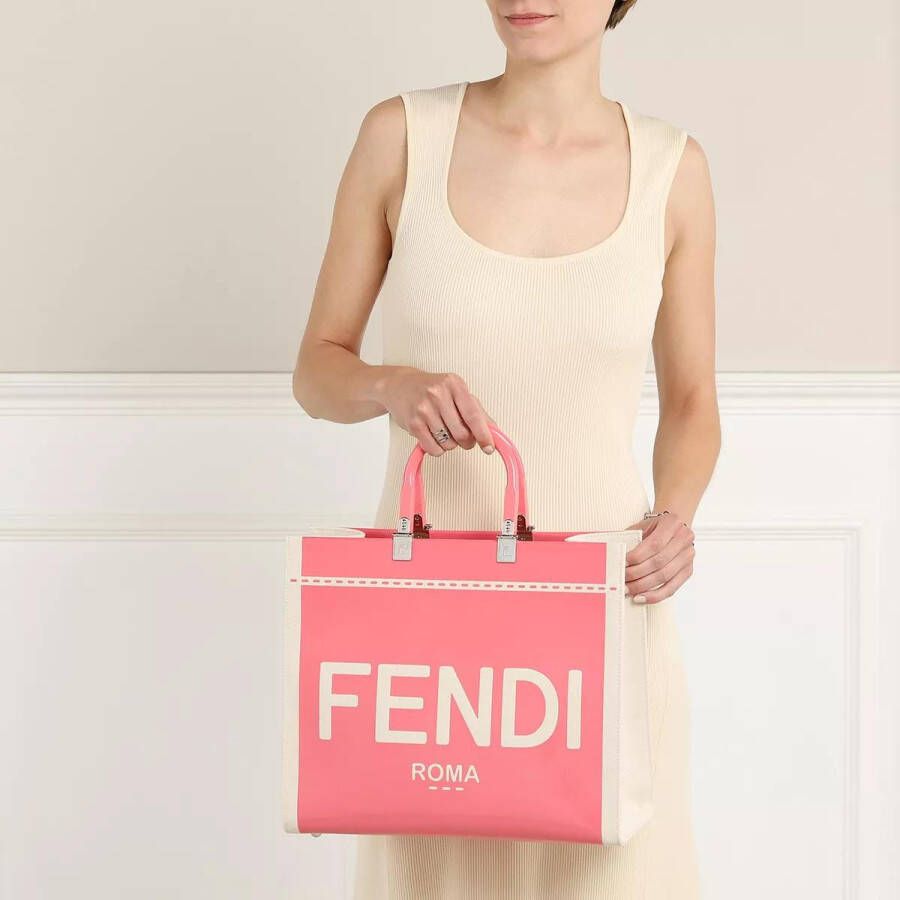 Fendi Satchels Sunshine Medium Shopper in crème