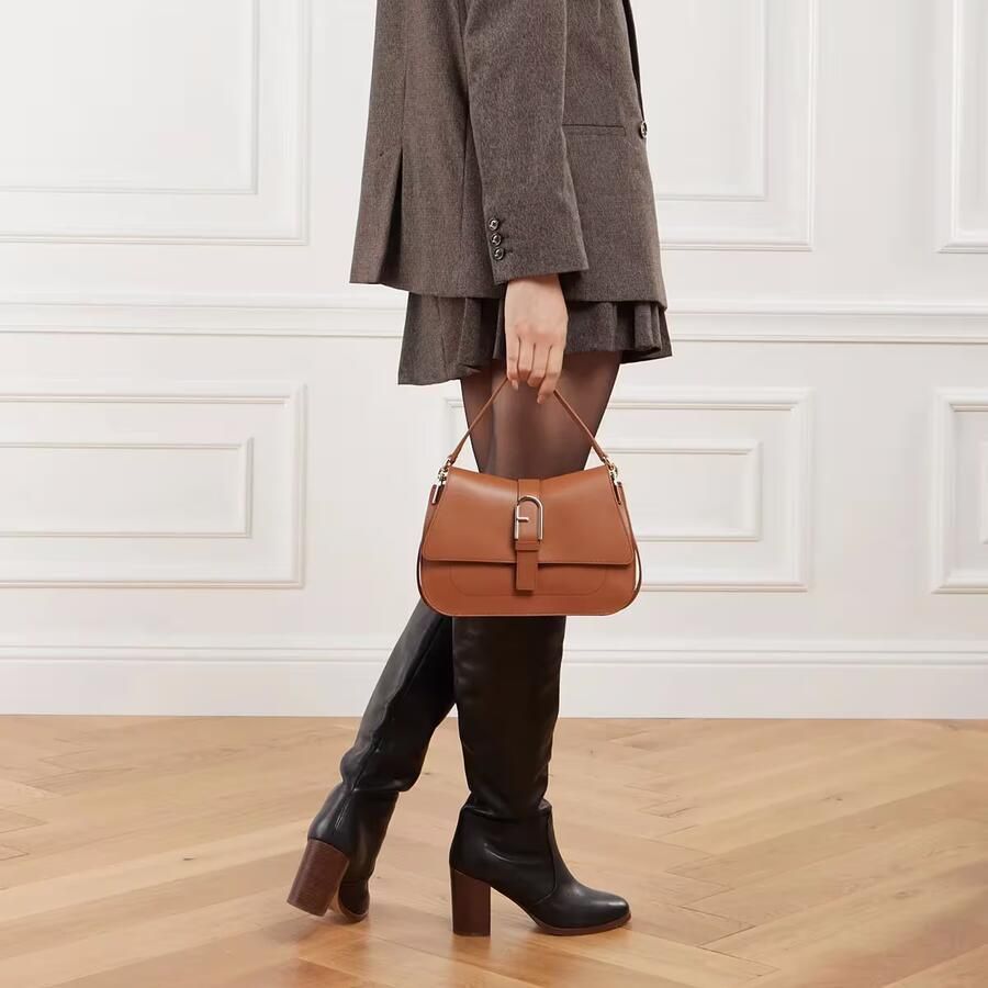 Furla Crossbody bags Flow M Top Handle in cognac