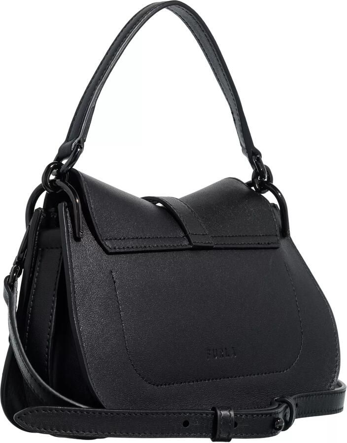 Furla Zwarte leren handtas met afneembaar handvat en schouderriem Black Dames - Foto 10