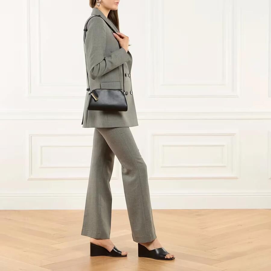 Furla Zwarte Mini Crossbody Tas met Gouden Cilinder Black Dames - Foto 4
