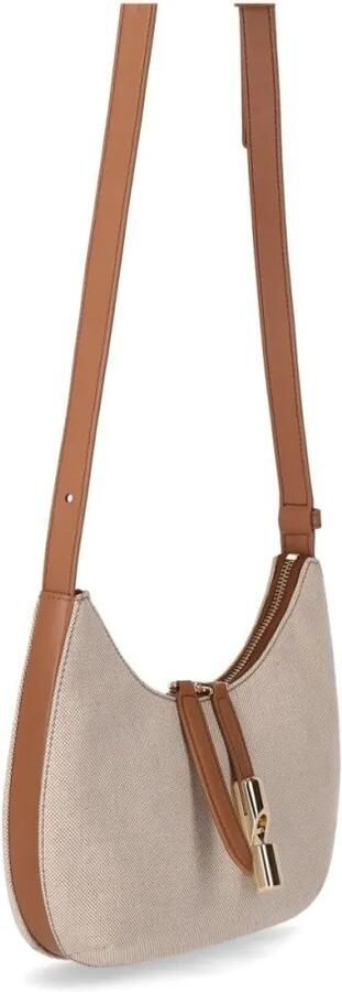 Furla Natuurlijke Brandy Schoudertas Goccia S Beige Dames - Foto 2