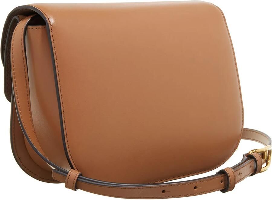 Furla Bruin lederen schoudertas met overslag Brown Dames