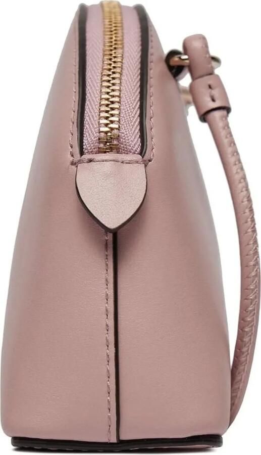 Furla Hobo bags Camelia Logo Plaque Mini Crossbody Bag in poeder roze