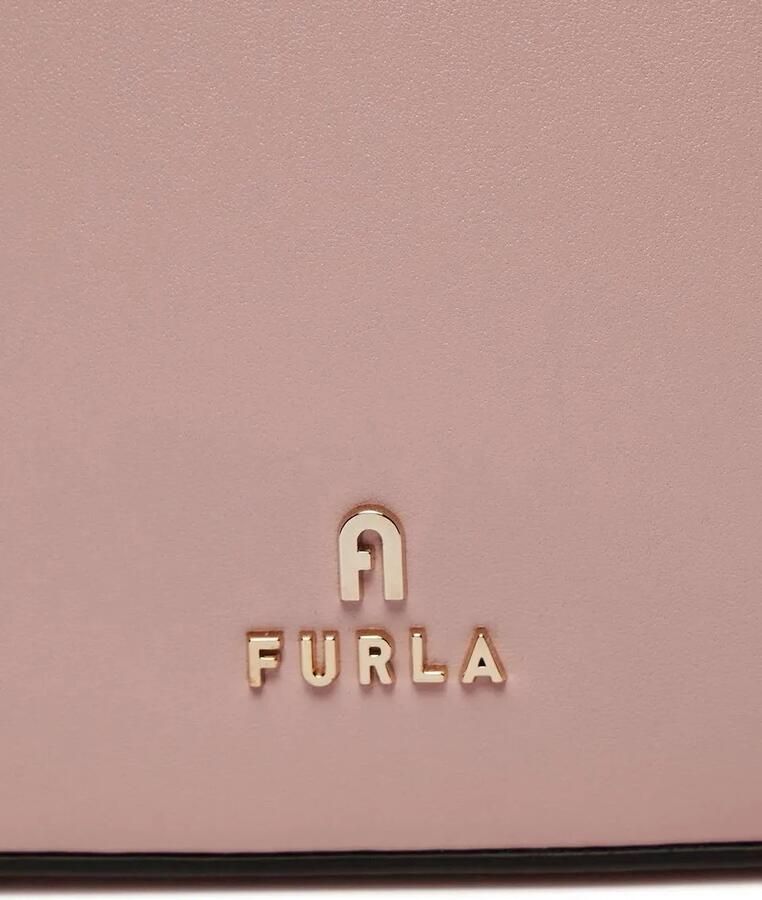 Furla Hobo bags Camelia Logo Plaque Mini Crossbody Bag in poeder roze - Foto 2