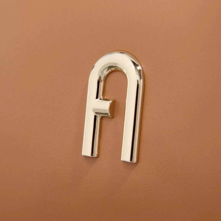 Furla Brandy Diamond S Leren Schoudertas Brown Dames