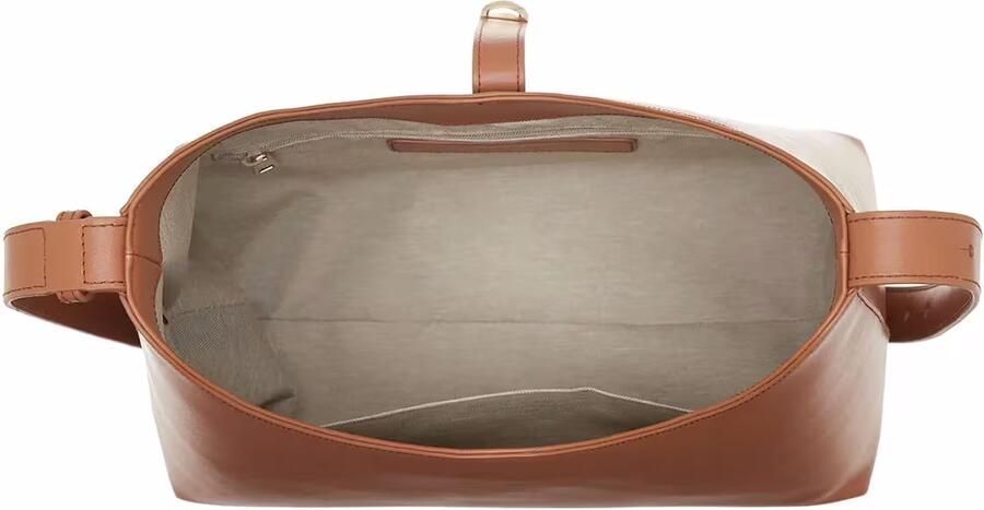 Furla leren schoudertas Goccia M cognac - Foto 5
