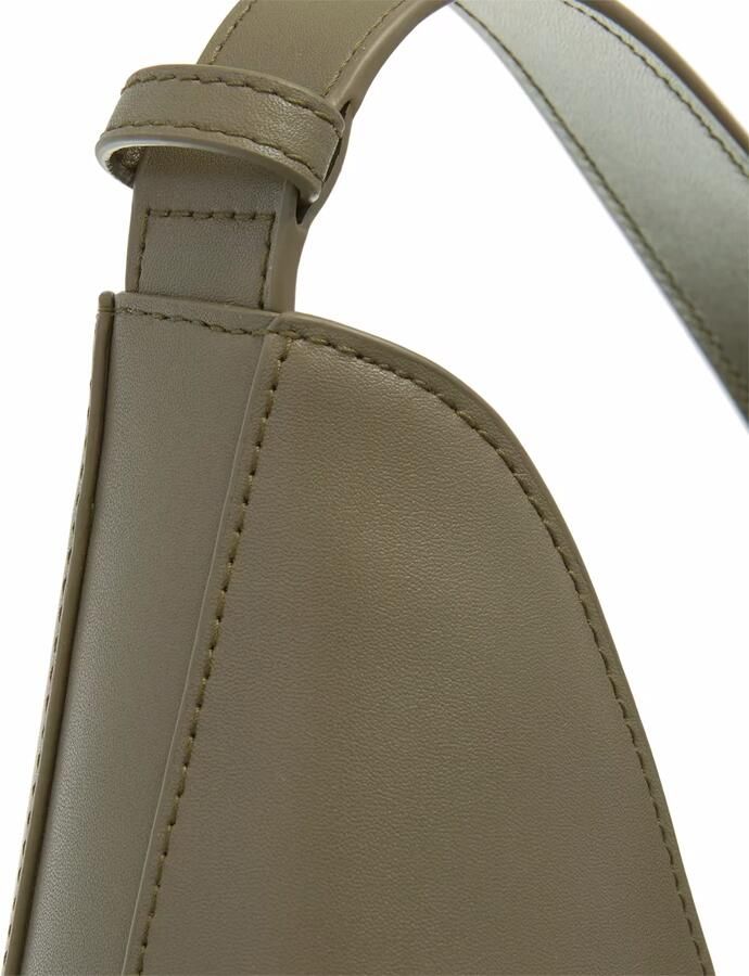 Furla leren schoudertas Goccia M olijfgroen - Foto 4