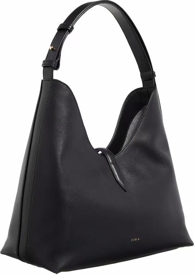 Furla Leren schoudertas met metalen logo Black Dames - Foto 6