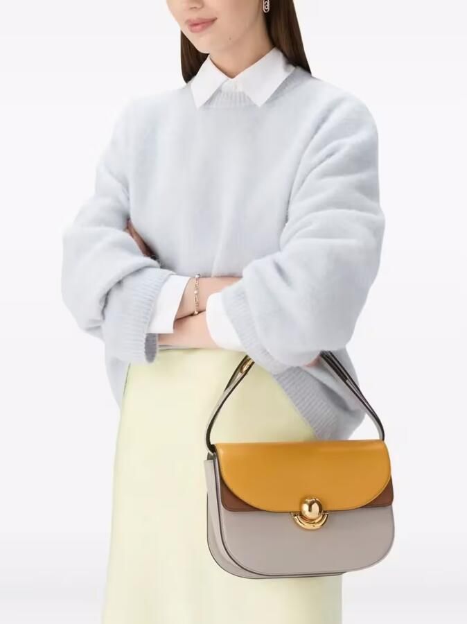 Furla Hobo bags Half-Moon Shoulder Bag With Gold-Tone Clasp in meerkleurig