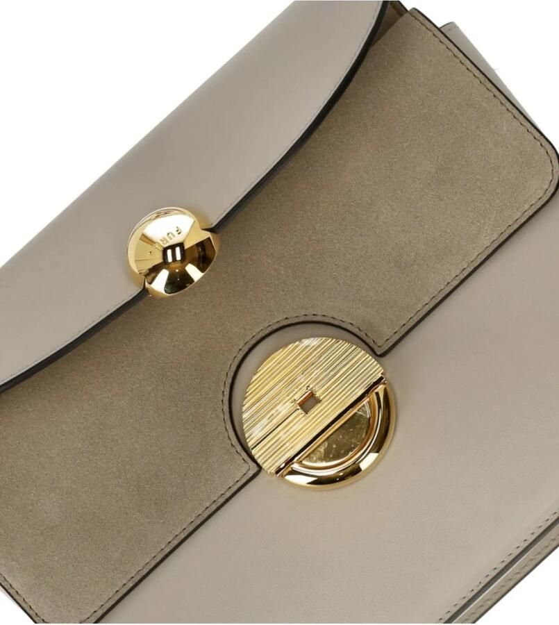 Furla Vanilla Crossbody Tas met Flap Sluiting Beige Dames