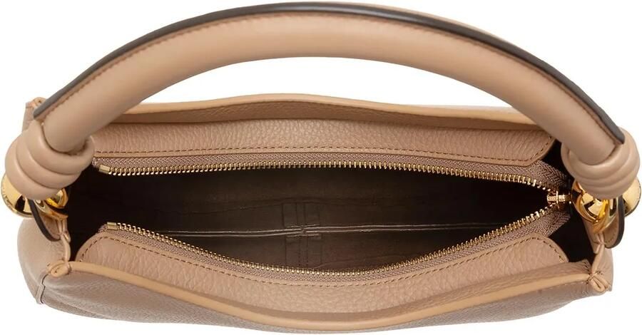 Furla Kameel Schoudertas met Gouden Rits Brown Dames - Foto 3