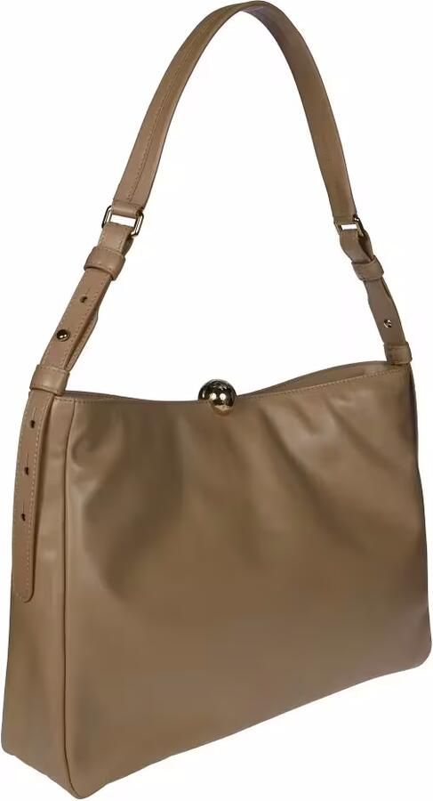 Furla Zachte Schoudertas in Kameel Leer Brown Dames