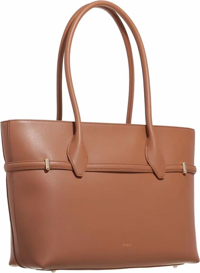 Furla Bruine leren Shopper met Interlocking Hardware Brown Dames - Foto 4