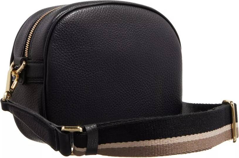 Gianni Chiarini Nina Camera Tas met Gestreepte Schouderband Zwart Dames