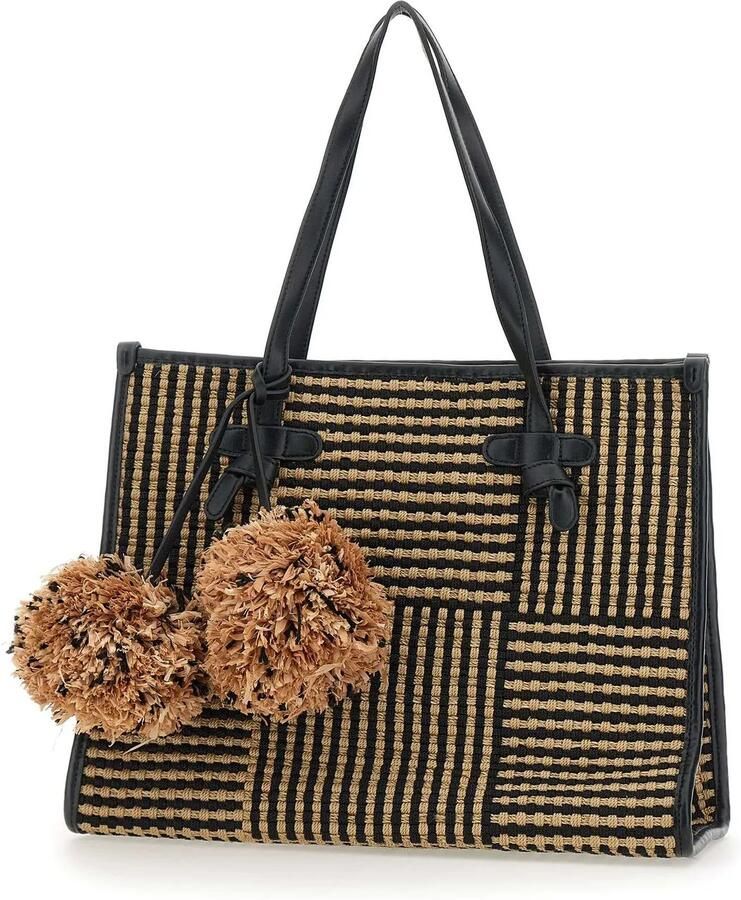 Gianni Chiarini Stijlvol Geweven Shopper Tas Multicolor Dames - Foto 5