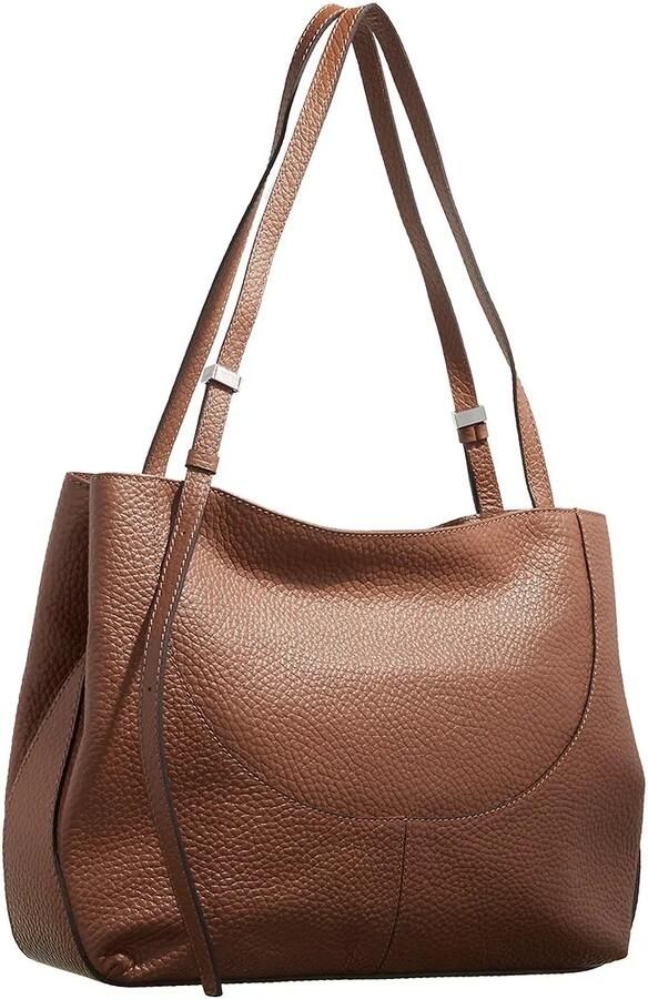Gianni Chiarini Bruine Maxi Grain leren tas Brown Dames