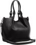 Gianni Chiarini Gestructureerde Leren Zwarte Schoudertas Black Dames - Thumbnail 2