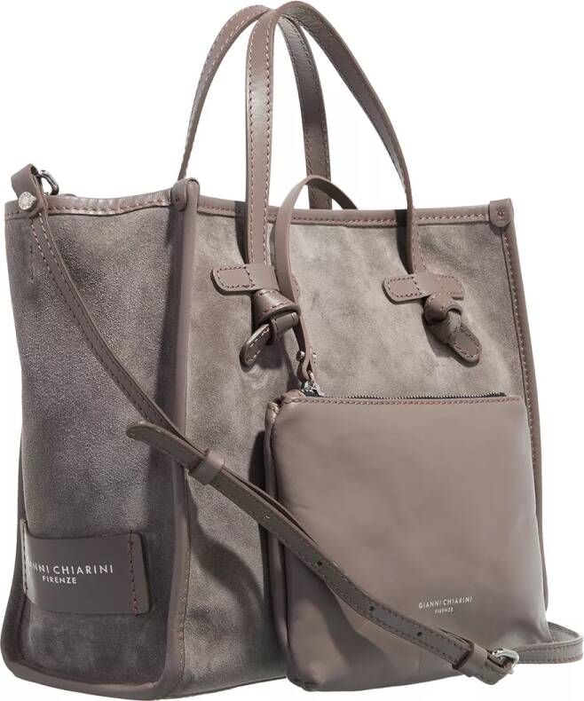 Gianni Chiarini Grijze Marcella Tote met Contrasterende Stiksels Gray Dames