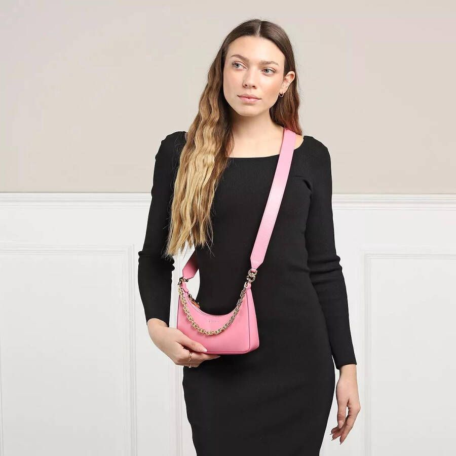 Givenchy Crossbody bags Mini Moon Cut Out Bag Leather in poeder roze