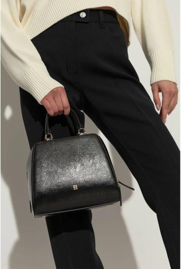 Givenchy Crossbody bags Structured Grained Leather Handbag With Gold-Tone in zwart - Foto 3