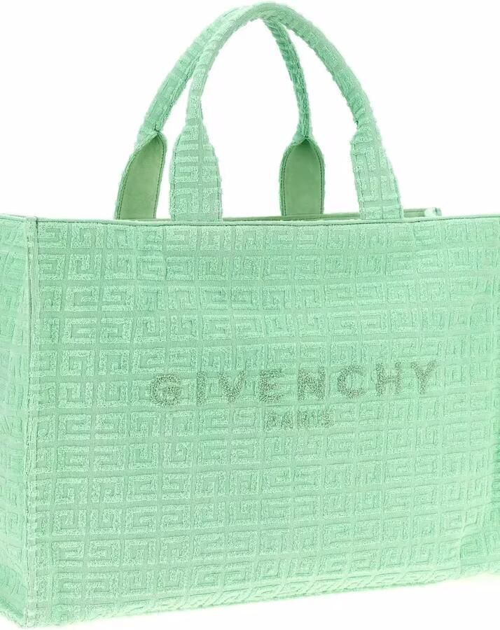 Givenchy Shoppers & Totes Plage Capsule 'G-Tote' Midi Shopping Bag in groen - Foto 2