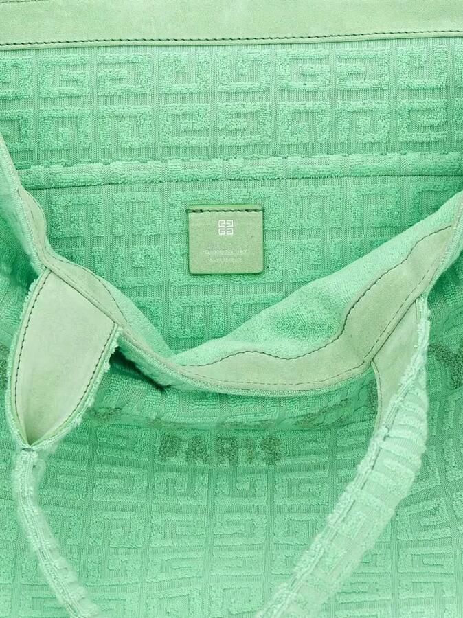 Givenchy Shoppers & Totes Plage Capsule 'G-Tote' Midi Shopping Bag in groen - Foto 5