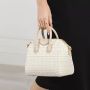 Givenchy Satchels Mini Antigona Bag 4G Embroidered Canvas in beige - Thumbnail 1